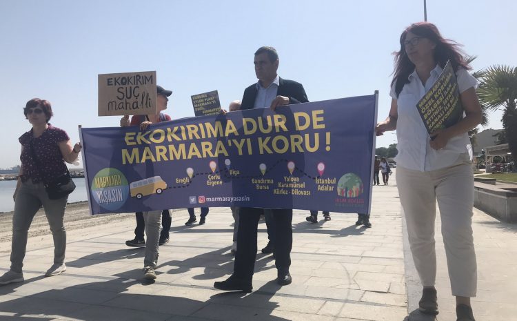  Çevre kervanı suç mahallini inceledi: Marmara’ya zehir akıyor!